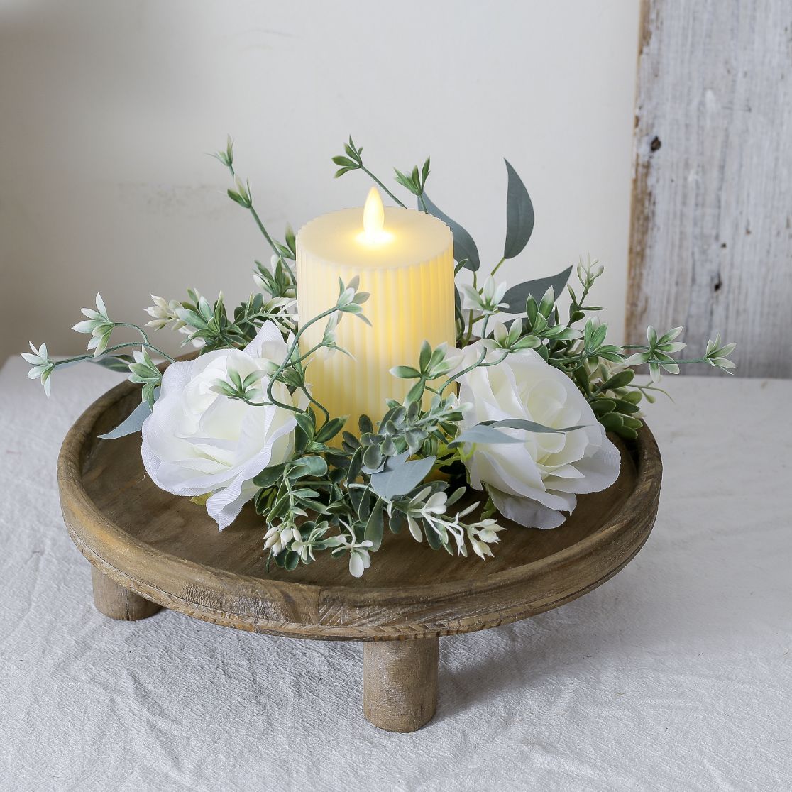 Candlesticks Wreaths Artificial Flowers Valentine's Day Wedding Decorations Roses