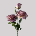 Artificial Flowers Vintage Roses in Purple - 22"