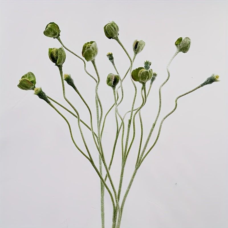 Real Touch Flocked Poppy Flower Bud Artificial Plant - 25.59''